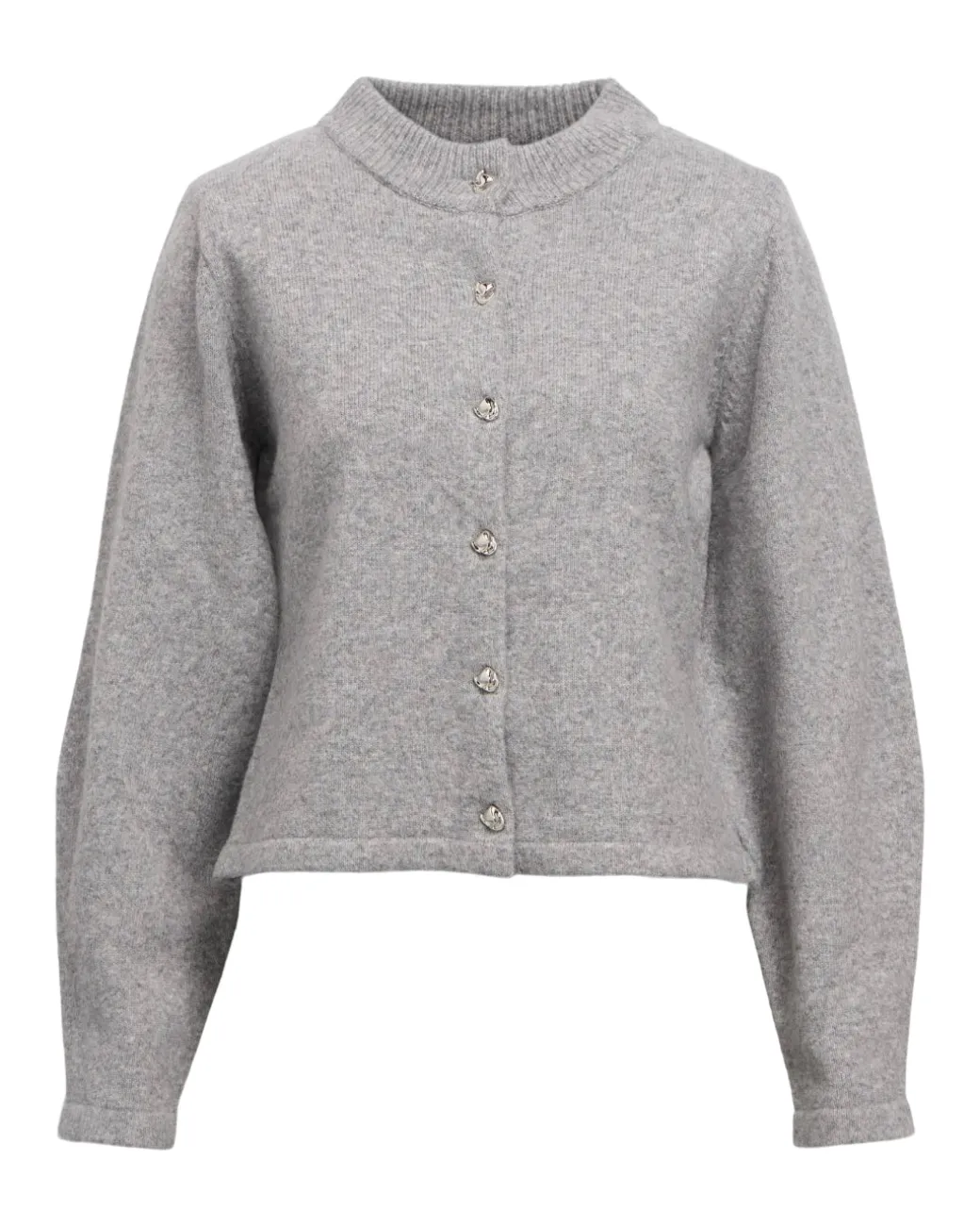 ZARI strik cardigan, grå